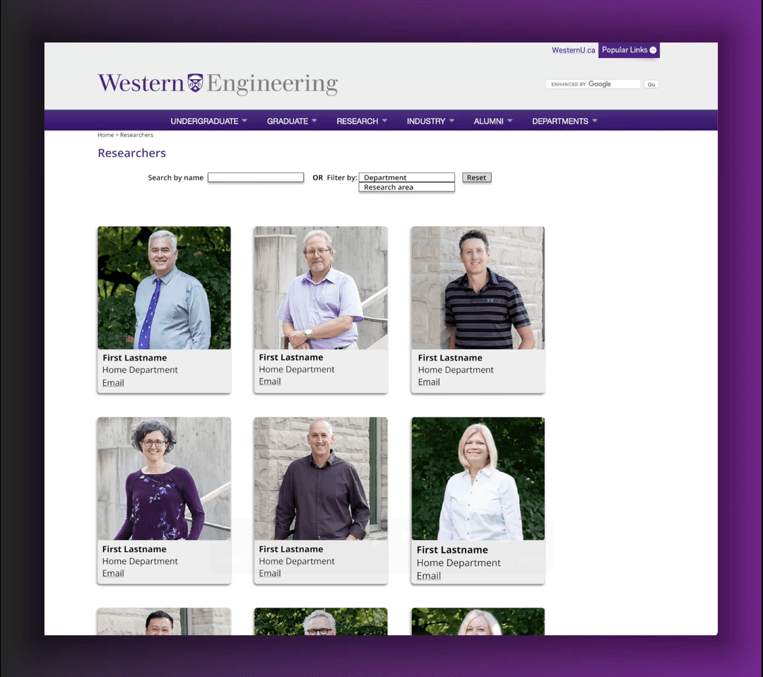Western Science UI Design